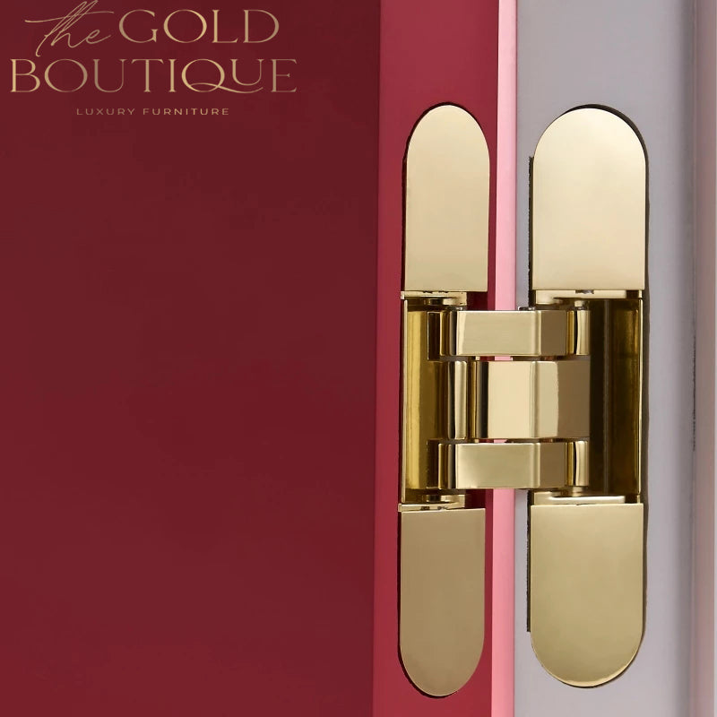 Gold colour door hinge 3D Invisible Concealed 