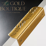 Gold Brass leaf door handle