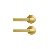 Brass knurled door handle